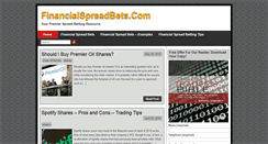Desktop Screenshot of financial-spread-bets.com