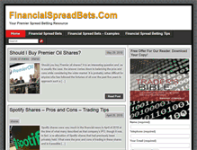 Tablet Screenshot of financial-spread-bets.com